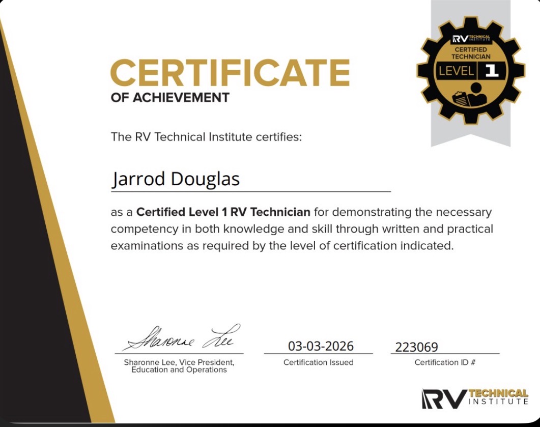 RVTI certified