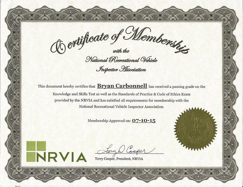 NRVIA certified