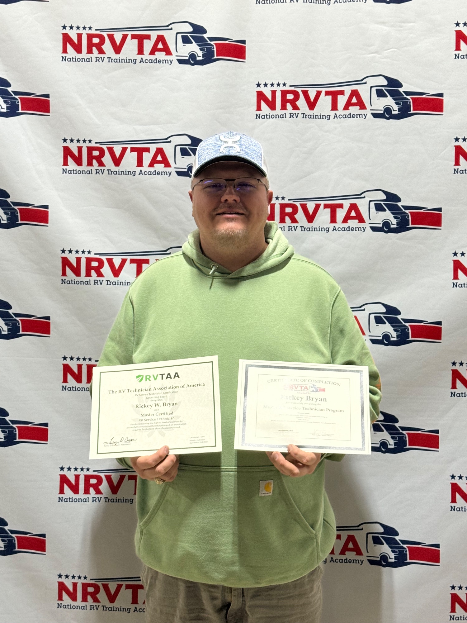 NRVTA / RVTAA master certified